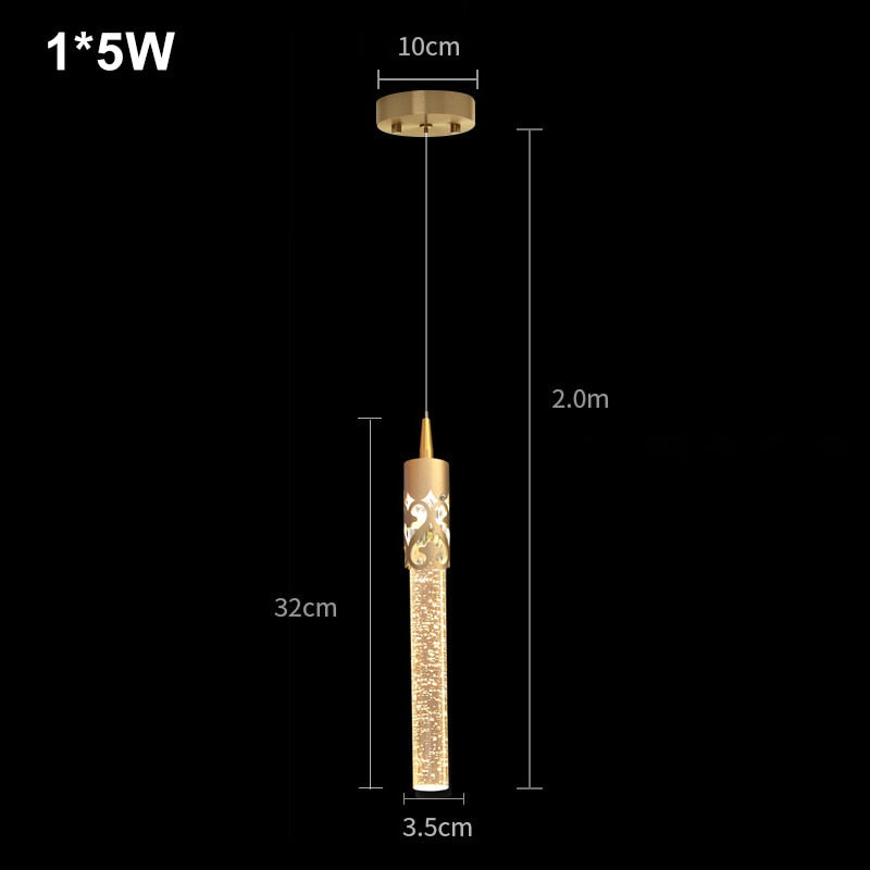 SkandiShop Modern Luxury Crystal Pendant Lamp